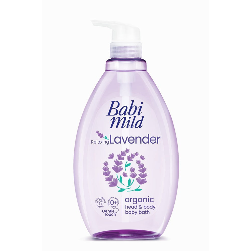 Babi Mild - Relaxing Lavender Organic Head & Body Baby Bath - 800ml